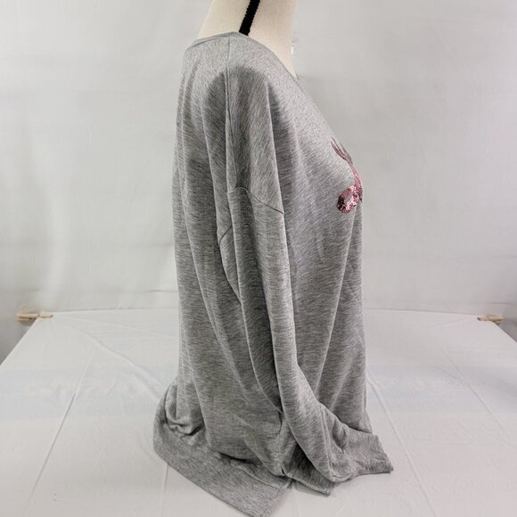 No Boundaries LOVE Sequin Women’s Pullover Sweatshirt – Size Large or 2XL - Picture 10 of 16